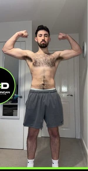 Client 1 after coaching with Ciaran Duncan